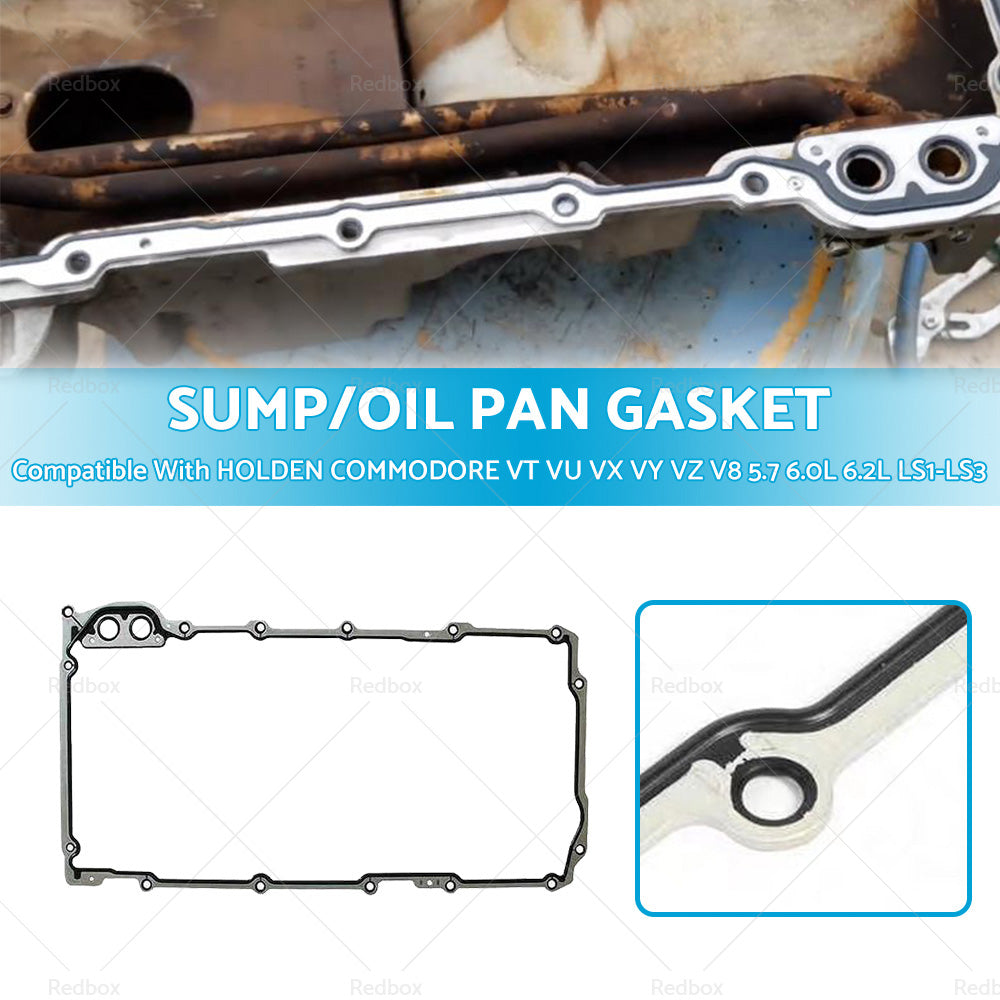 {{ SUMP OIL PAN GASKET Suitable For HOLDEN COMMODORE VT VU VX VY VZ V8 LS1-LS3 }} - Buy Car Parts Online at {{ Kaka Auto Parts }}.