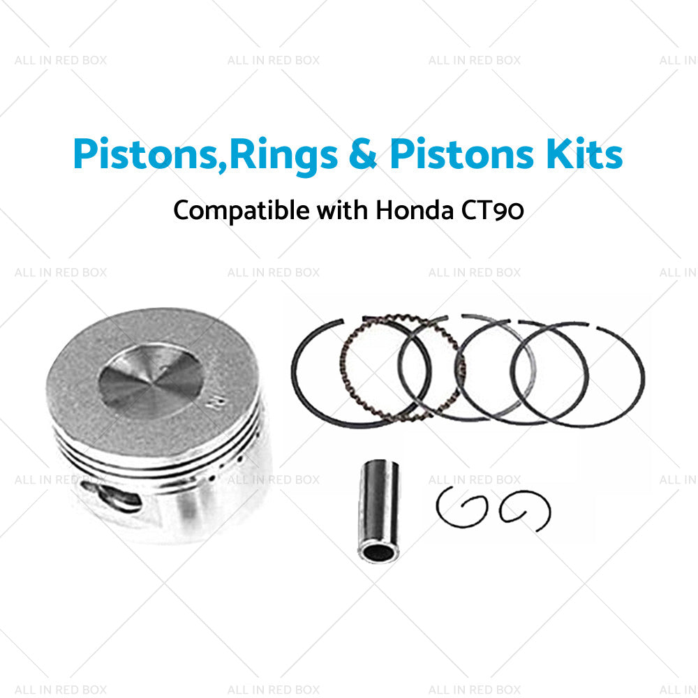 {{ Suitable for Honda CT90 66-79 STD Piston Kit 47mm Rings Pin Clips }} - Buy Car Parts Online at {{ Kaka Auto Parts }}.