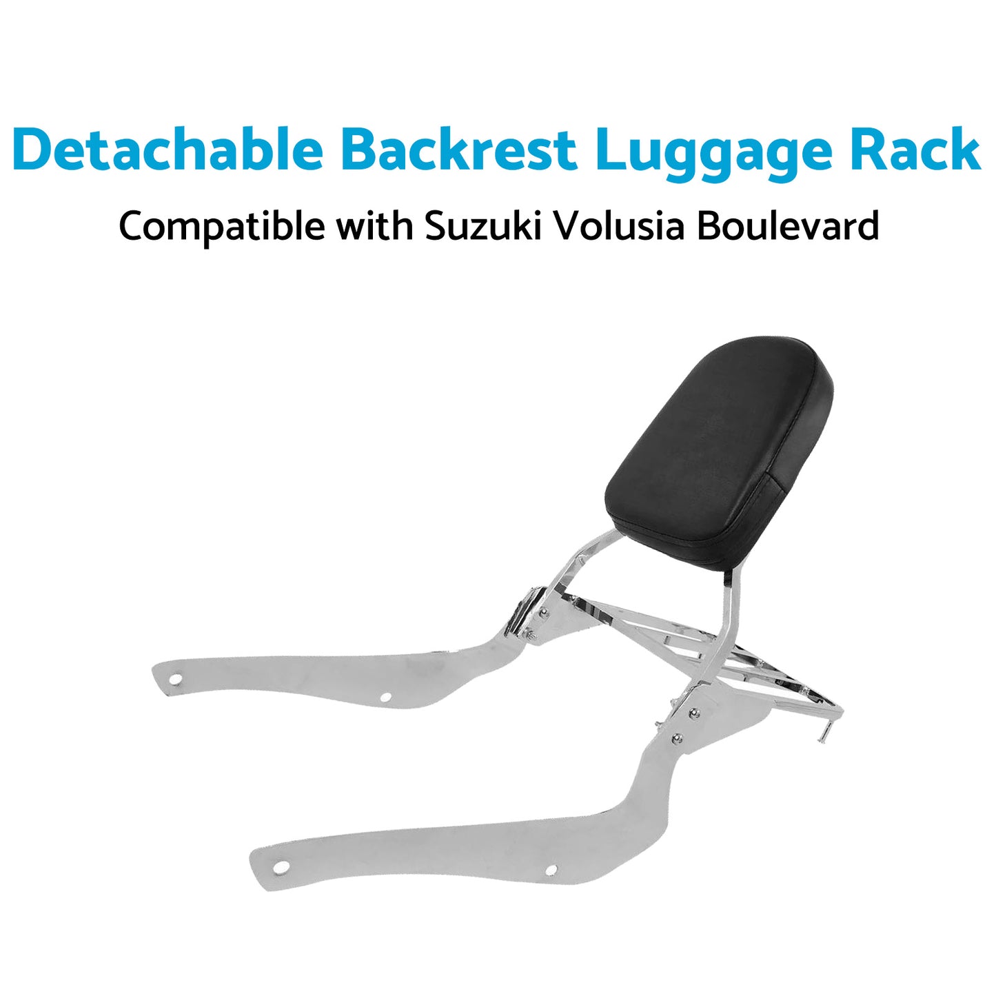 {{ Backrest Sissy Bar W Luggage Rack Suitable For Suzuki Boulevard C50 2005-2011 }} - Buy Car Parts Online at {{ Kaka Auto Parts }}.