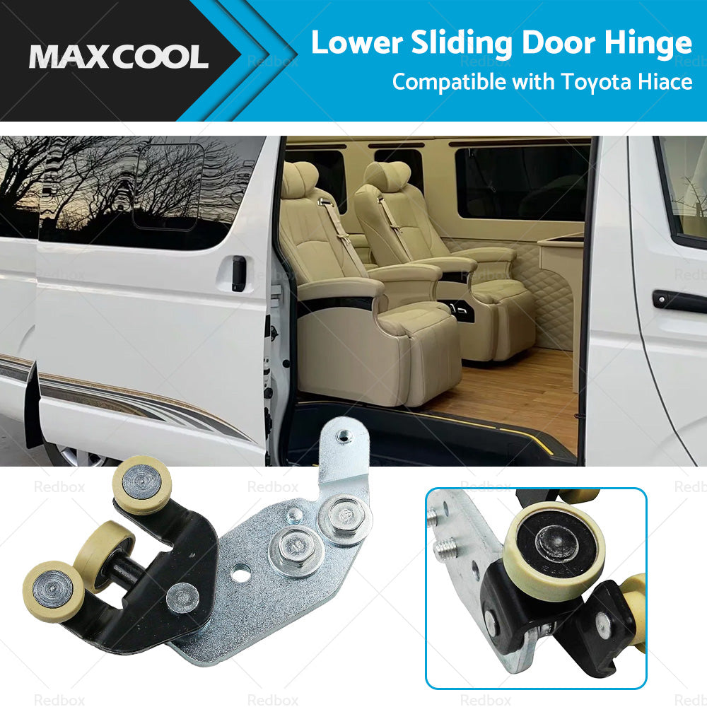 {{ Left Sliding Door Lower Hinge Roller Bracket Suitable For Toyota Hiace Van 05-15 }} - Buy Car Parts Online at {{ Kaka Auto Parts }}.