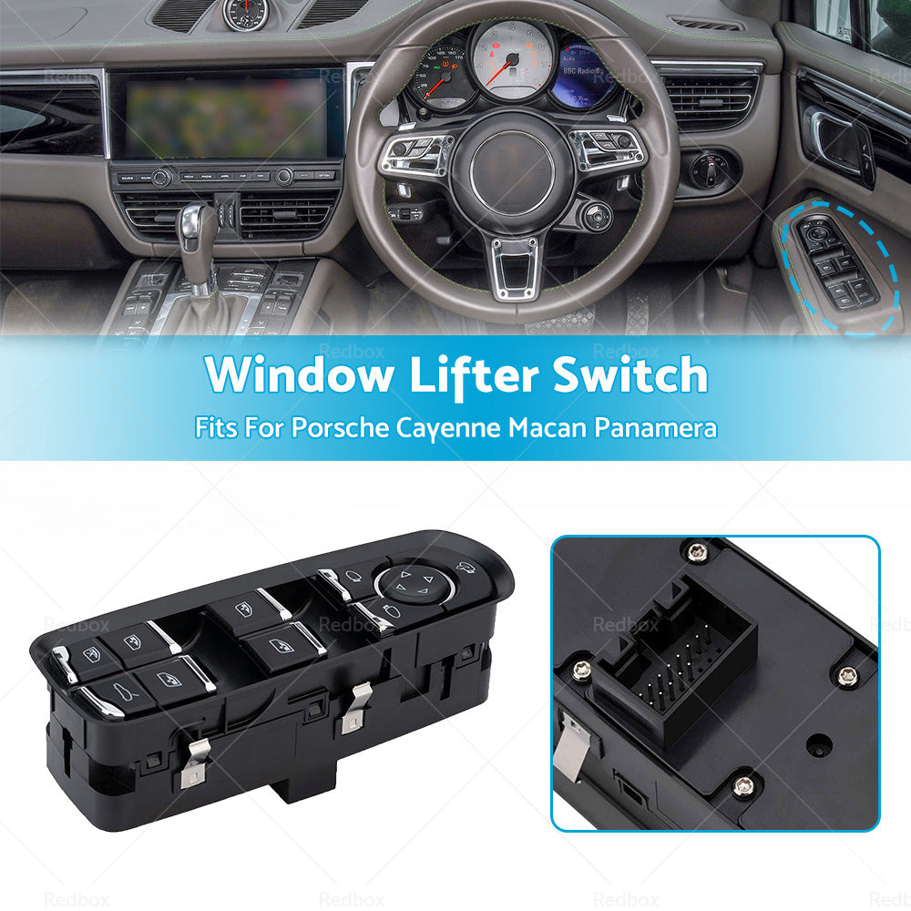 {{ 7PP959858R Window Lifter Switch for Porsche Cayenne 92A Macan 95B Panamera }} - Buy Car Parts Online at {{ Kaka Auto Parts }}.