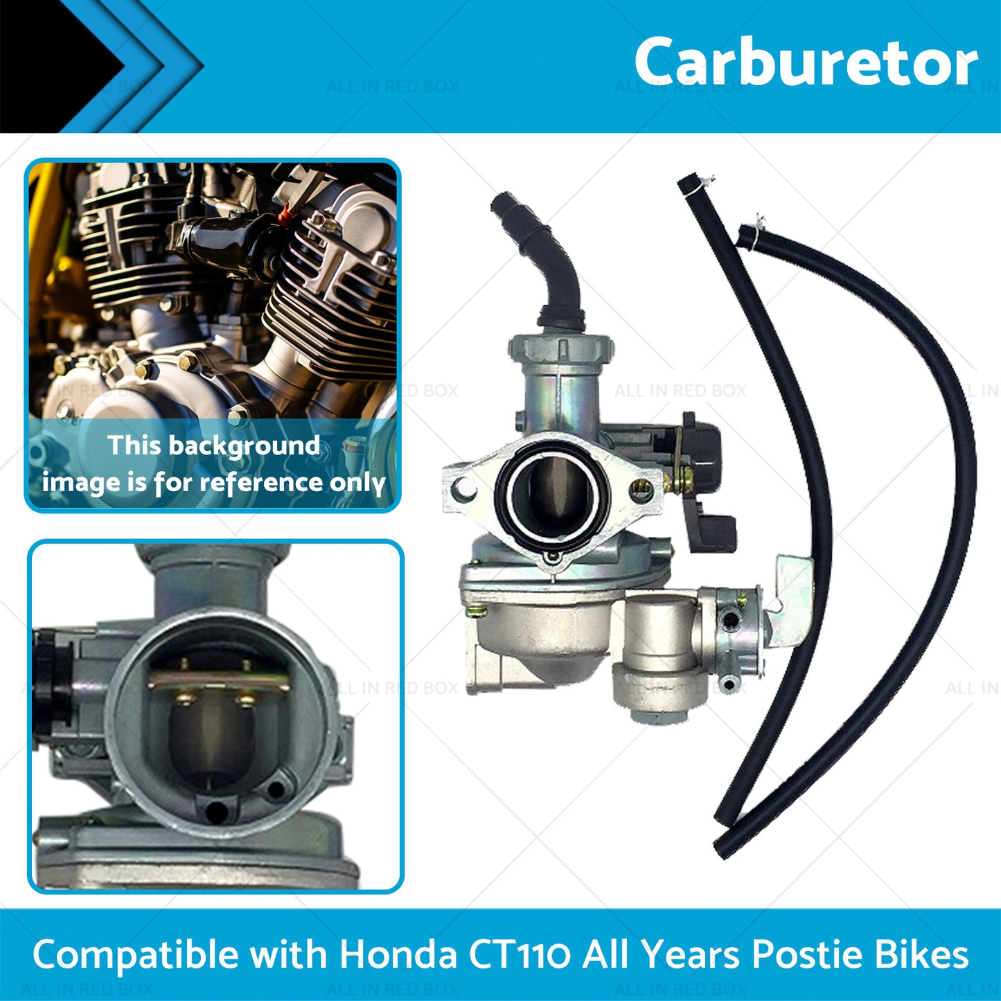 {{ Carburetor Suitable for Honda CT110 All Years Postie Bikes Correct Carby }} - Buy Car Parts Online at {{ Kaka Auto Parts }}.