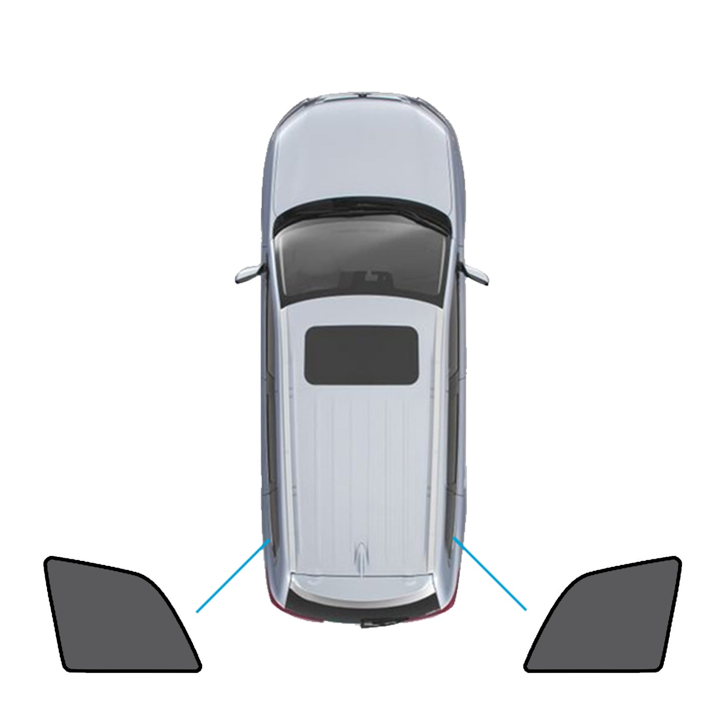 Magnetic Mesh Sun Blind Shades Suitable for Volvo XC90 2015-Current On Front/Rear