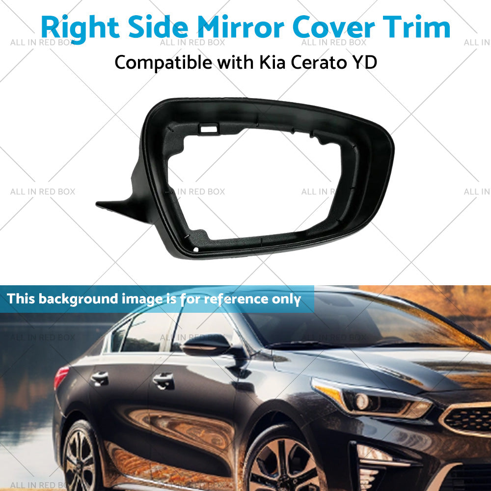{{ Right Side Mirror Cover Trim Suitable for ?Kia Cerato YD 2013-2018 Matte Black }} - Buy Car Parts Online at {{ Kaka Auto Parts }}.
