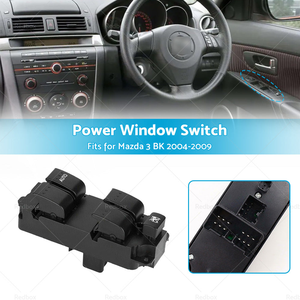 {{ Master Power Window Control Switch Fits For Mazda 3 BK 2004-2009 4 Buttons }} - Buy Car Parts Online at {{ Kaka Auto Parts }}.
