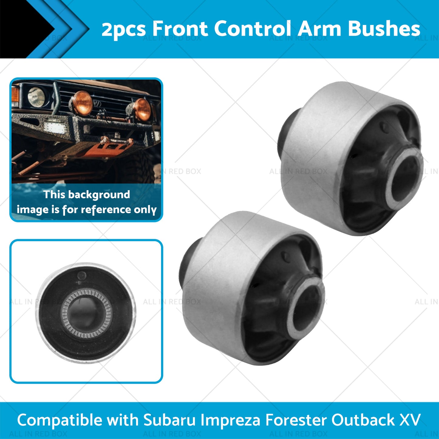 {{ 2x Front Lower Control Arm Bush Suitable For Subaru Impreza Forester Outback XV }} - Buy Car Parts Online at {{ Kaka Auto Parts }}.