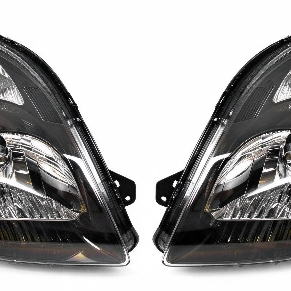 Head Light Assembly Black Pair Suitable for Suzuki Swift Sport RS416 2005-2011 - XQ1