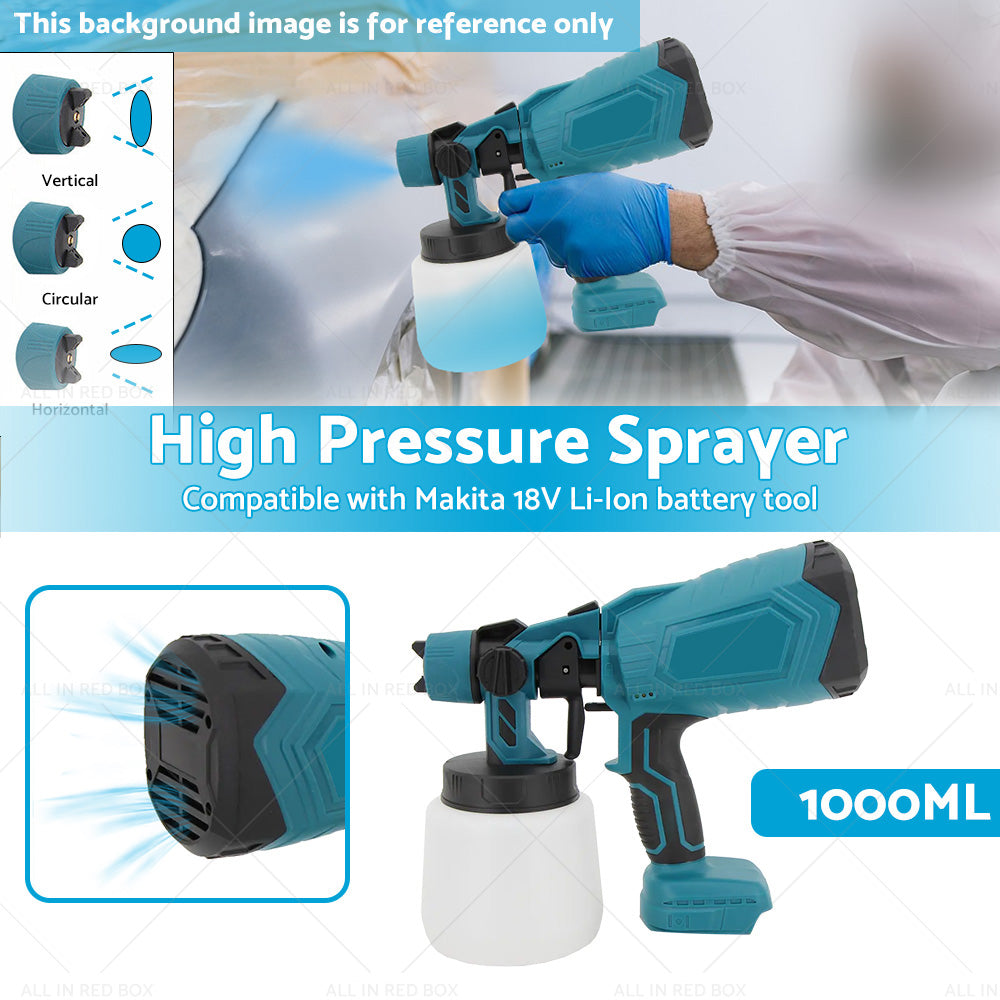 Electric Spray Gun Cordless Paint Airless Sprayer Suitable For Makita Battery