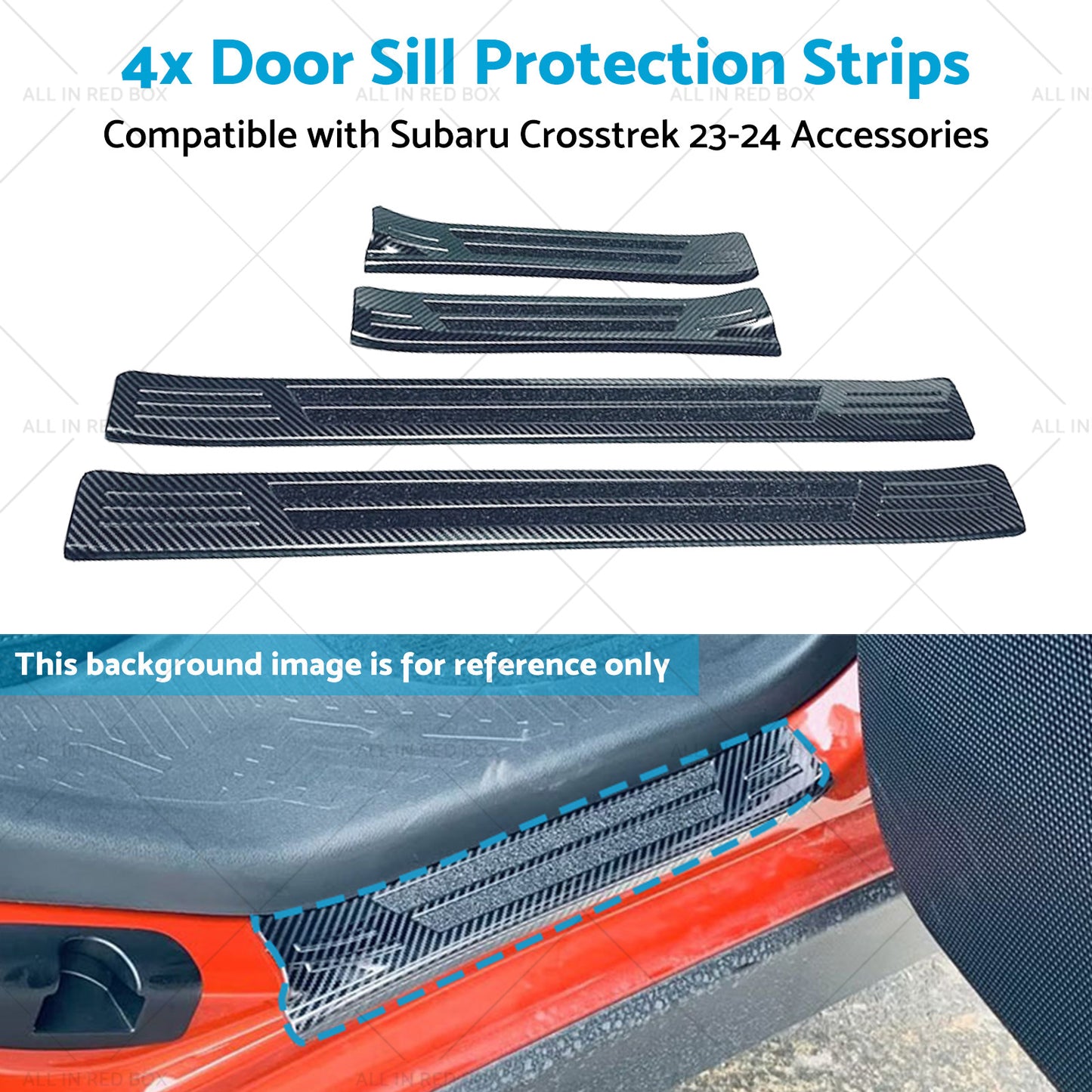 {{ 4PCS Door Sill Protection Strips Suitable for Subaru Crosstrek 23-24 Accessories }} - Buy Car Parts Online at {{ Kaka Auto Parts }}.