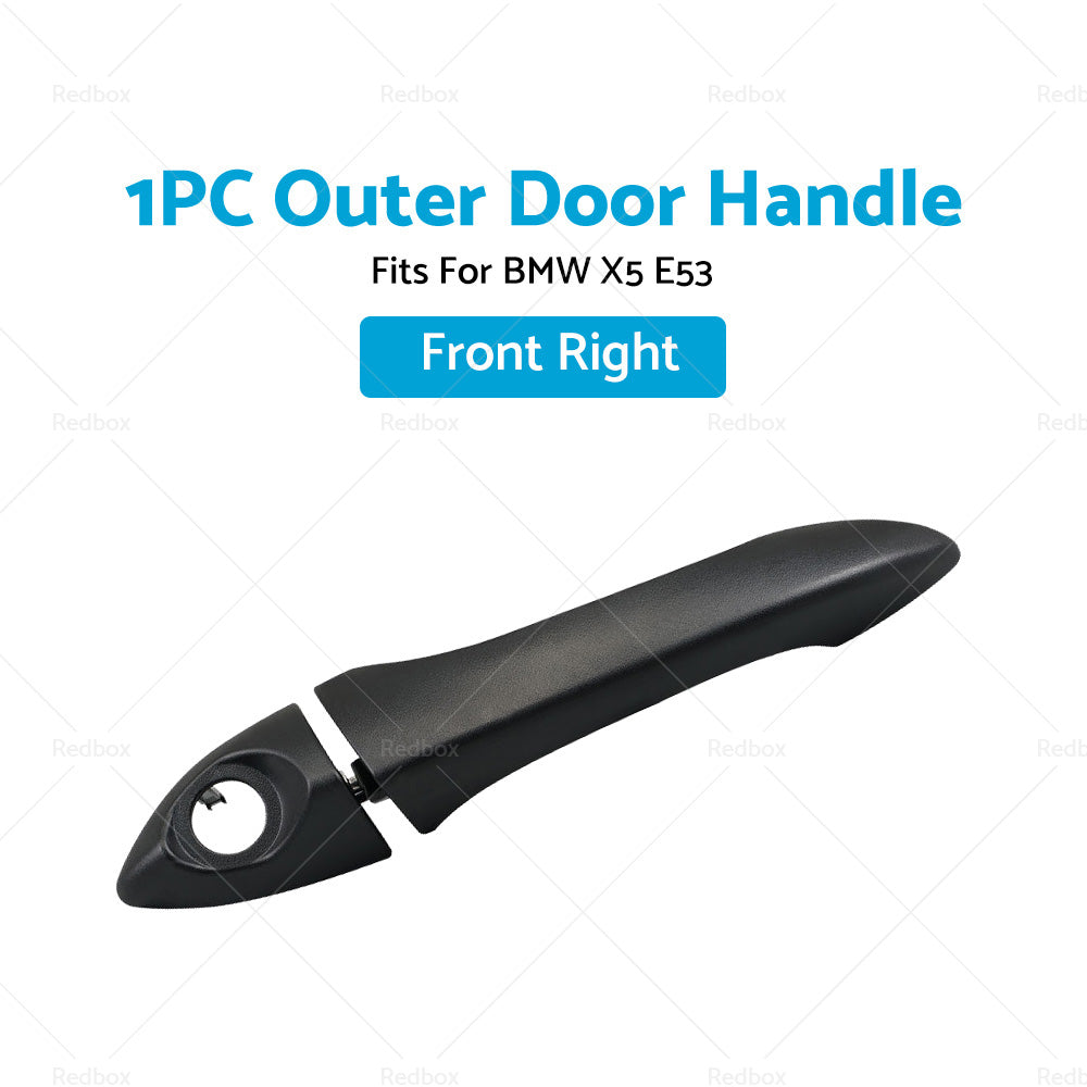 {{ Outer Door Handle Front Right Side RHD For BMW X5 E53 2000-2005 2006 Dumb Black }} - Buy Car Parts Online at {{ Kaka Auto Parts }}.
