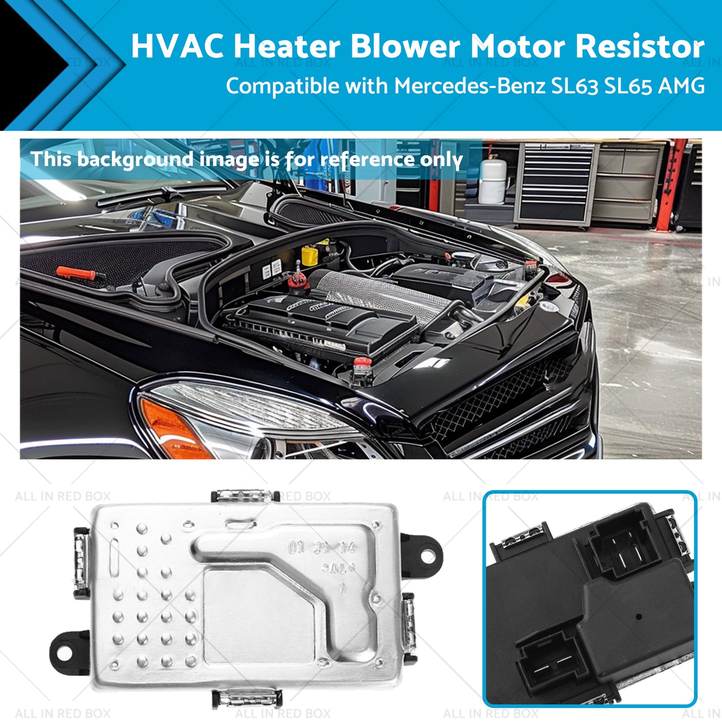 {{ HVAC Heater Blower Motor Resistor Suitable for Mercedes-Benz SL63 SL65 AMG 13-18 }} - Buy Car Parts Online at {{ Kaka Auto Parts }}.