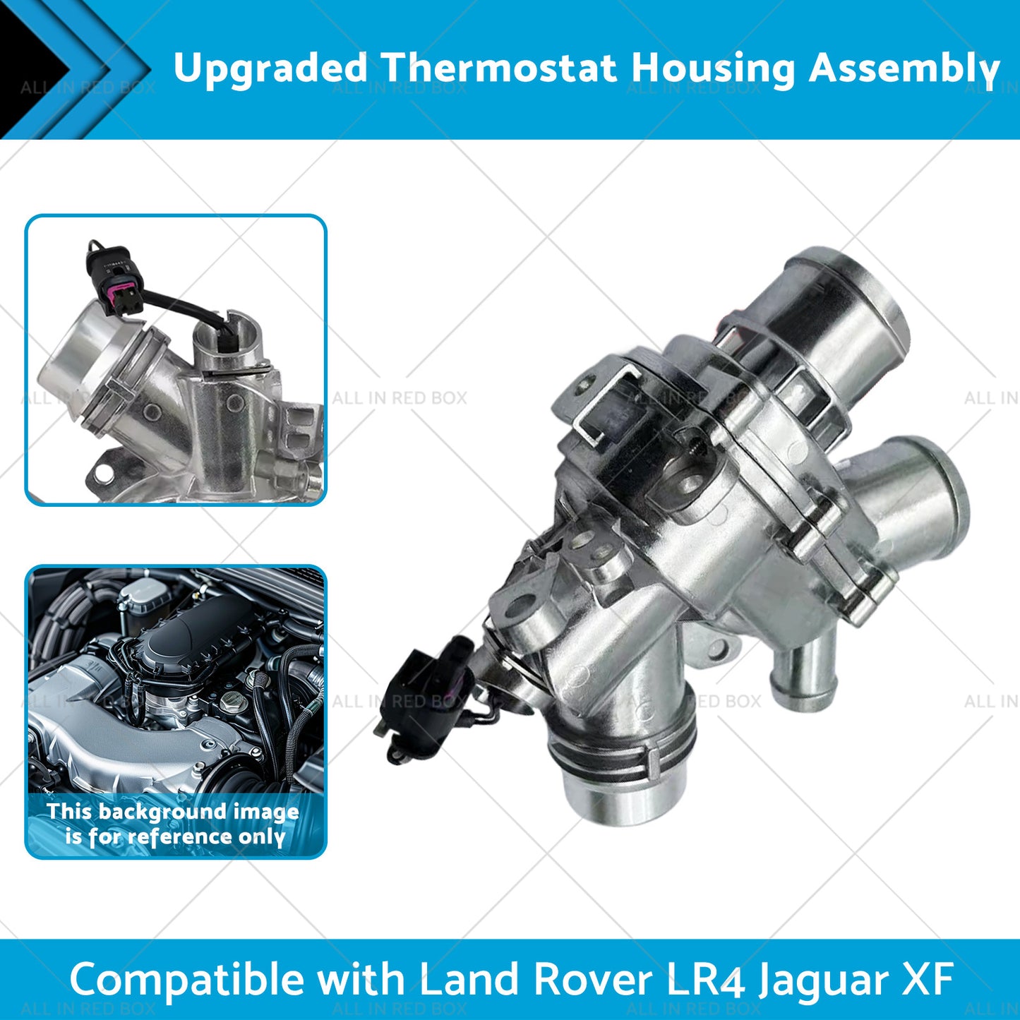 {{ Upgraded Thermostat Housing Assembly Suitable for Land Rover LR4 Jaguar XF 3. 0L }} - Buy Car Parts Online at {{ Kaka Auto Parts }}.