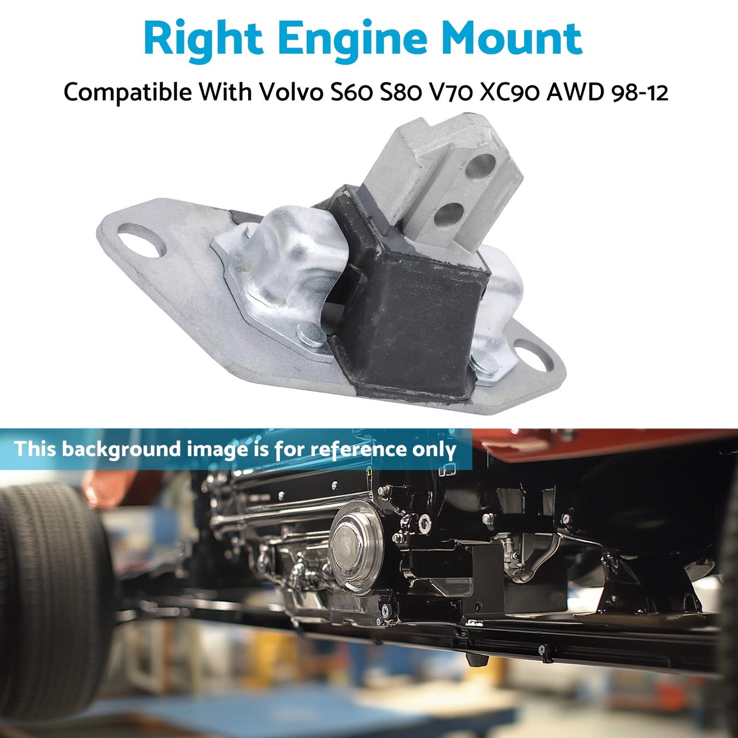 {{ Engine Mount Front Right Suitable For Volvo S60 S80 V70 XC90 2.0L 2.4L AWD 98-12 }} - Buy Car Parts Online at {{ Kaka Auto Parts }}.