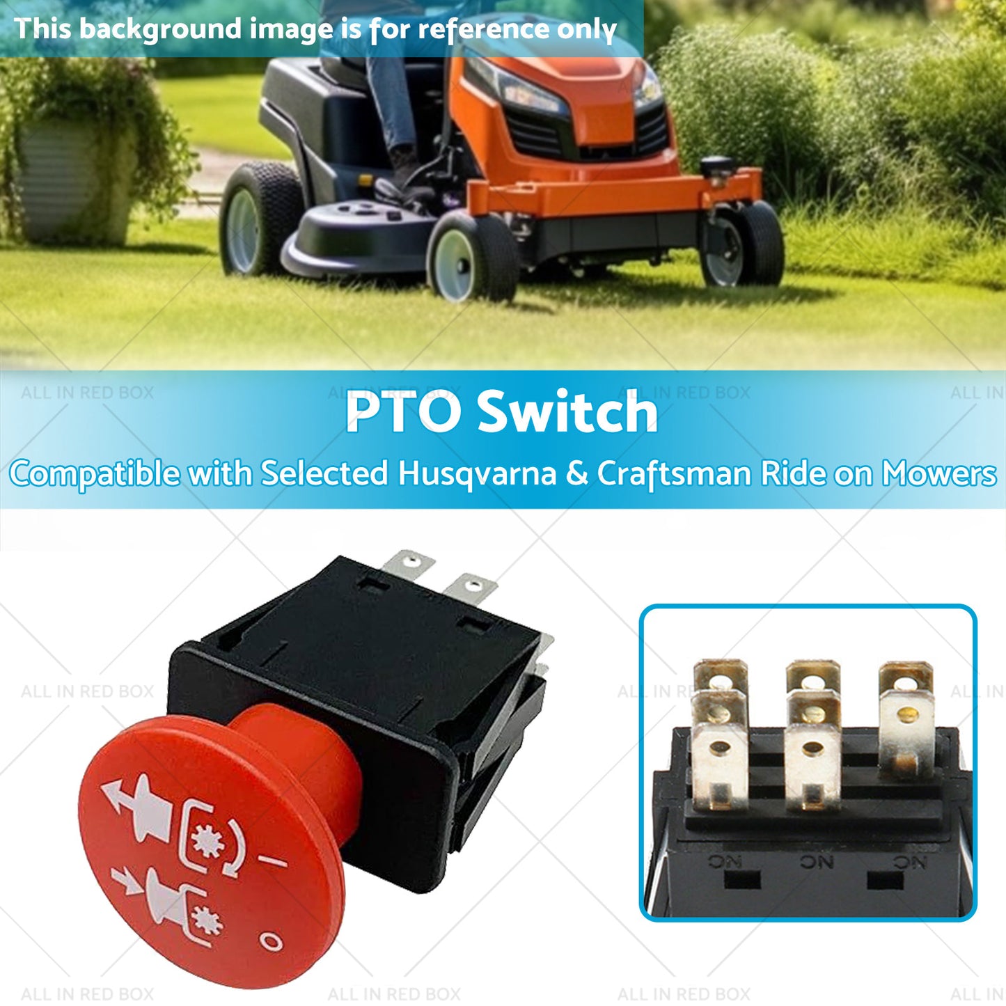 PTO Switch Suitable for Selected Husqvarna and Craftsman Ride on Mowers