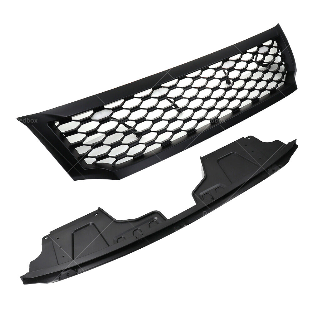 Black Bumper Bar Grille Mesh and LED Light Fits for Nissan NAVARA NP300 D23 15-20