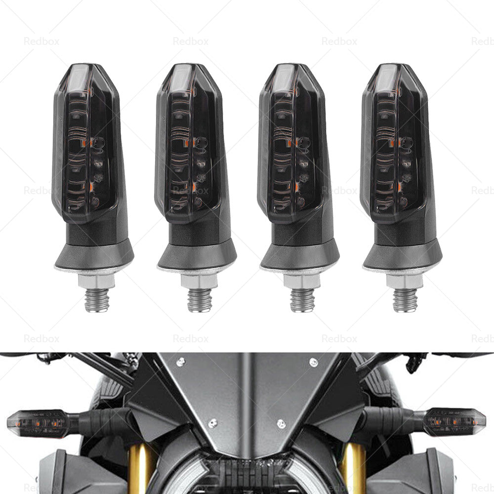 {{ 4 x Motorcycle Indicators Bike LED Turn Signal Light Blinkers Amber Universal AU }} - Buy Car Parts Online at {{ Kaka Auto Parts }}.