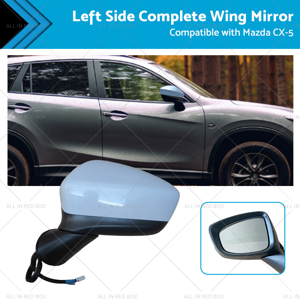 {{ Door Wing Mirror Suitable for Mazda CX-5 2012-2014 Left Passenger Side LH NEW }} - Buy Car Parts Online at {{ Kaka Auto Parts }}.