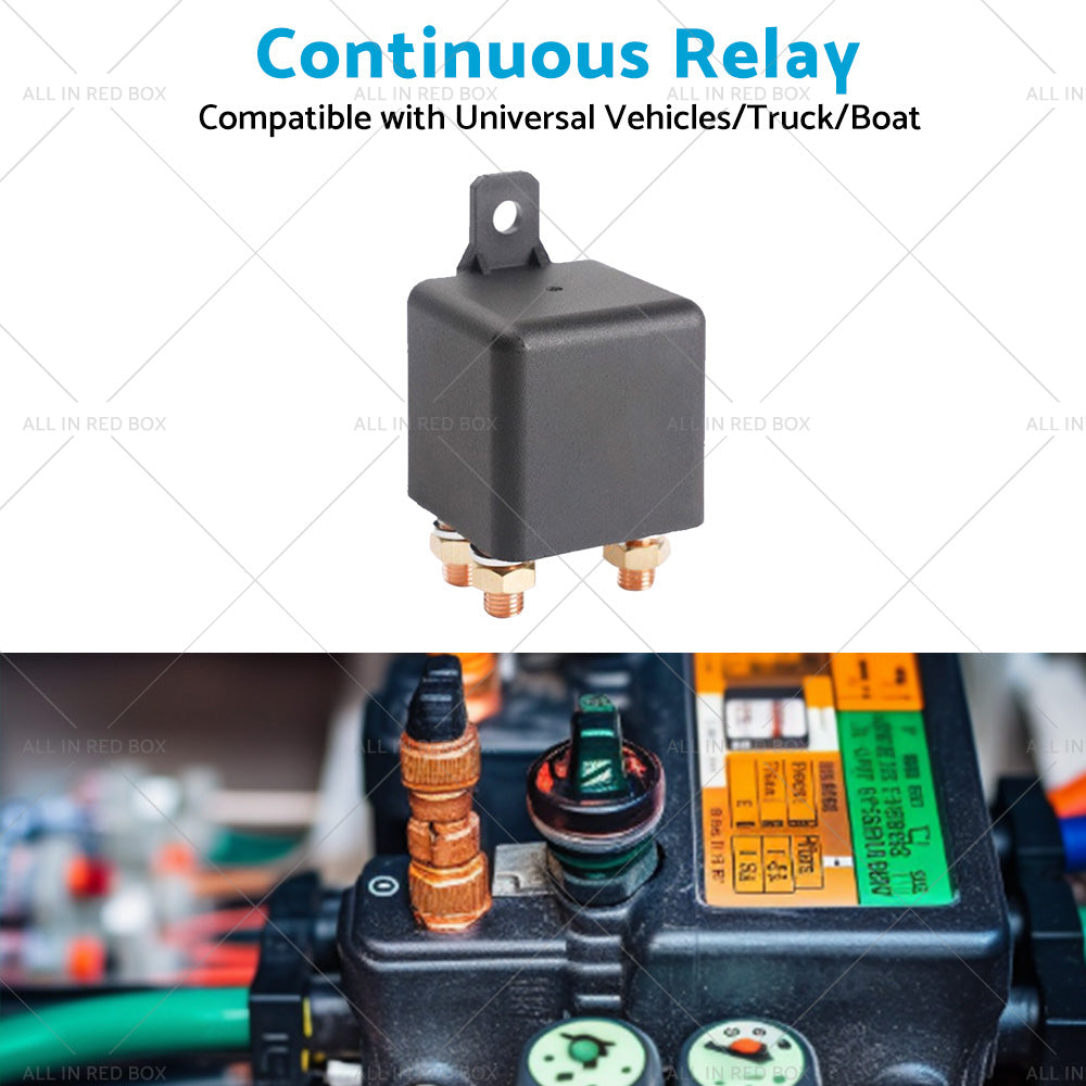 {{ 12V DC 250A Continuous Relay Heavy Duty 5 Pin Power Switch for Truck Boat Marine }} - Buy Car Parts Online at {{ Kaka Auto Parts }}.