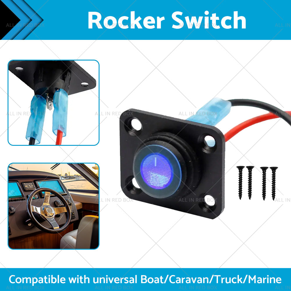 {{ For Boat Caravan Truck Marine 12V 1 Gang Toggle Rocker Switch Panel ON OFF }} - Buy Car Parts Online at {{ Kaka Auto Parts }}.