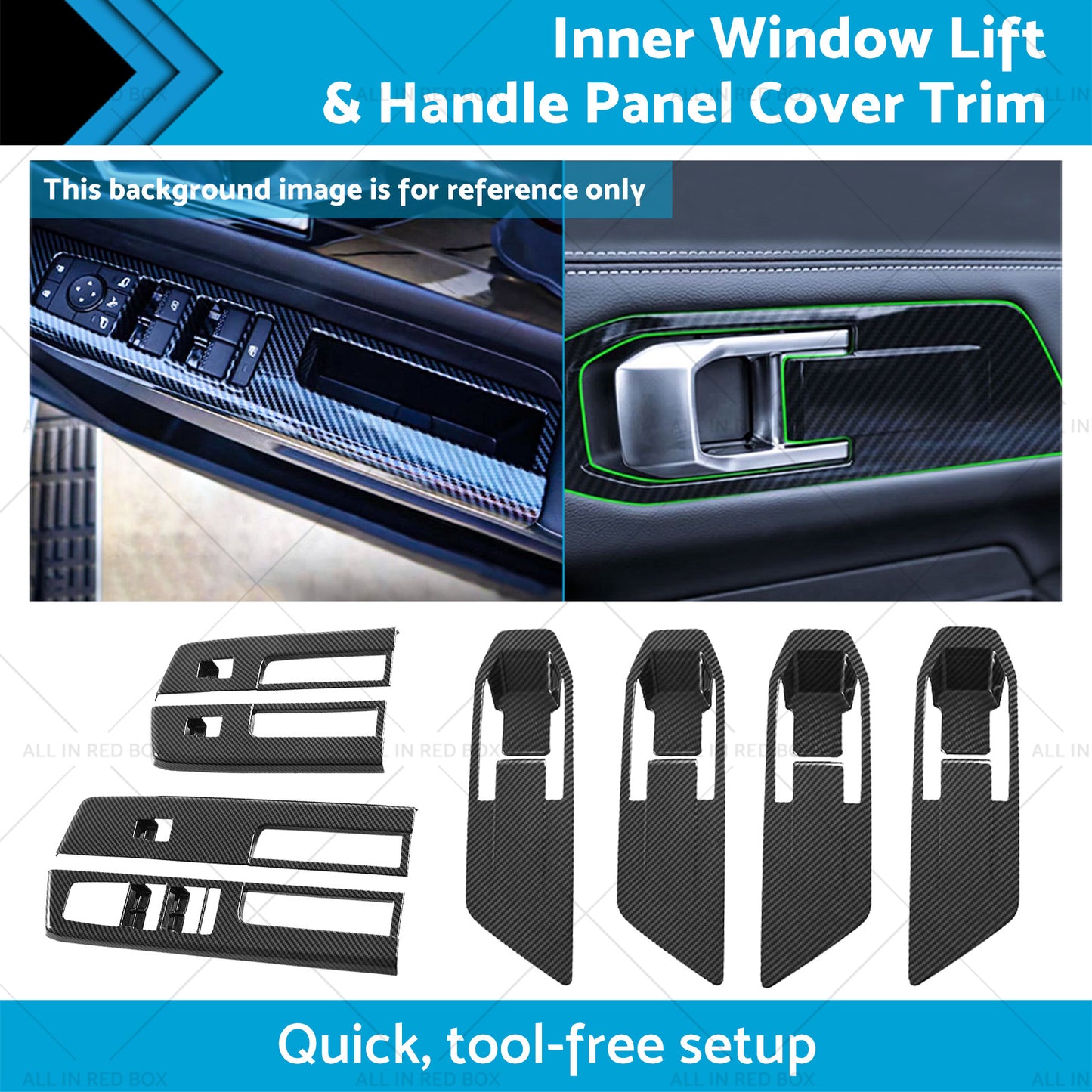 {{ Inner Window Lift & Handle Panel Cover Trim Suitable For Mitsubishi Triton 23-25 }} - Buy Car Parts Online at {{ Kaka Auto Parts }}.