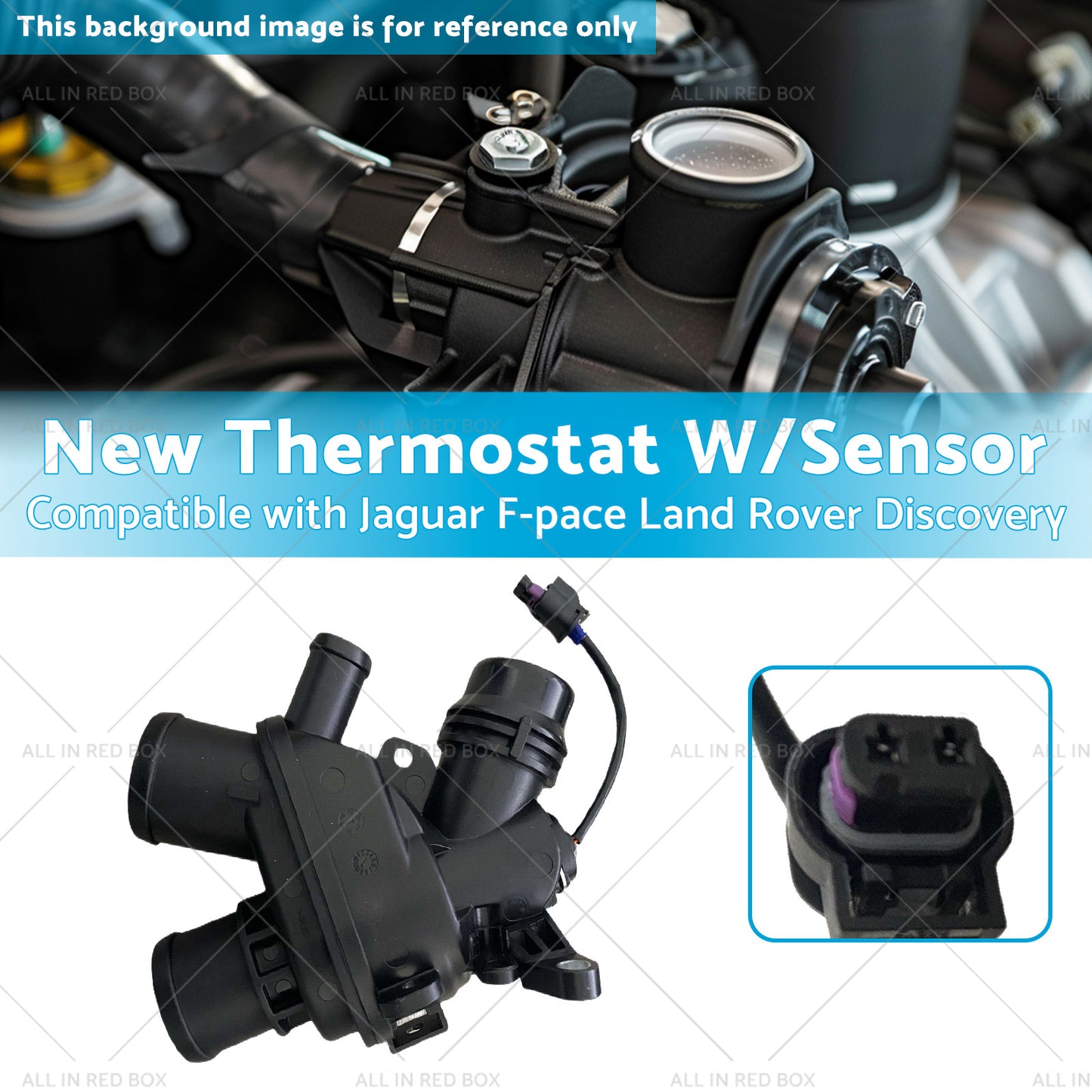 {{ New Thermostat W or Sensor Suitable for Jaguar F-pace Land Rover Discovery 17-20 }} - Buy Car Parts Online at {{ Kaka Auto Parts }}.