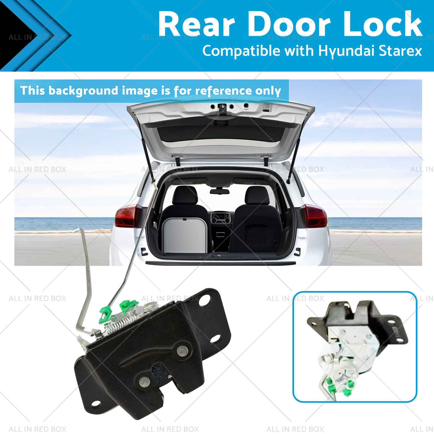 {{ Suitcase Lock Rear Door Lock Tailgate Latch Suitable for 96-07 Hyundai Starex H1 }} - Buy Car Parts Online at {{ Kaka Auto Parts }}.