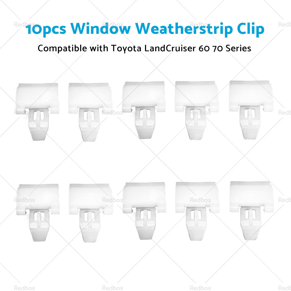 10x Window Weatherstrip Exterior Clip Suitable For Toyota LandCruiser 60 70