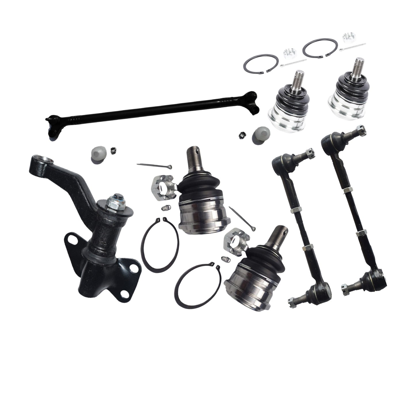Ball Joints Idler Arm Centre Rod Tie Rod Ends Suitable for Navara 4X4 D22 97-16