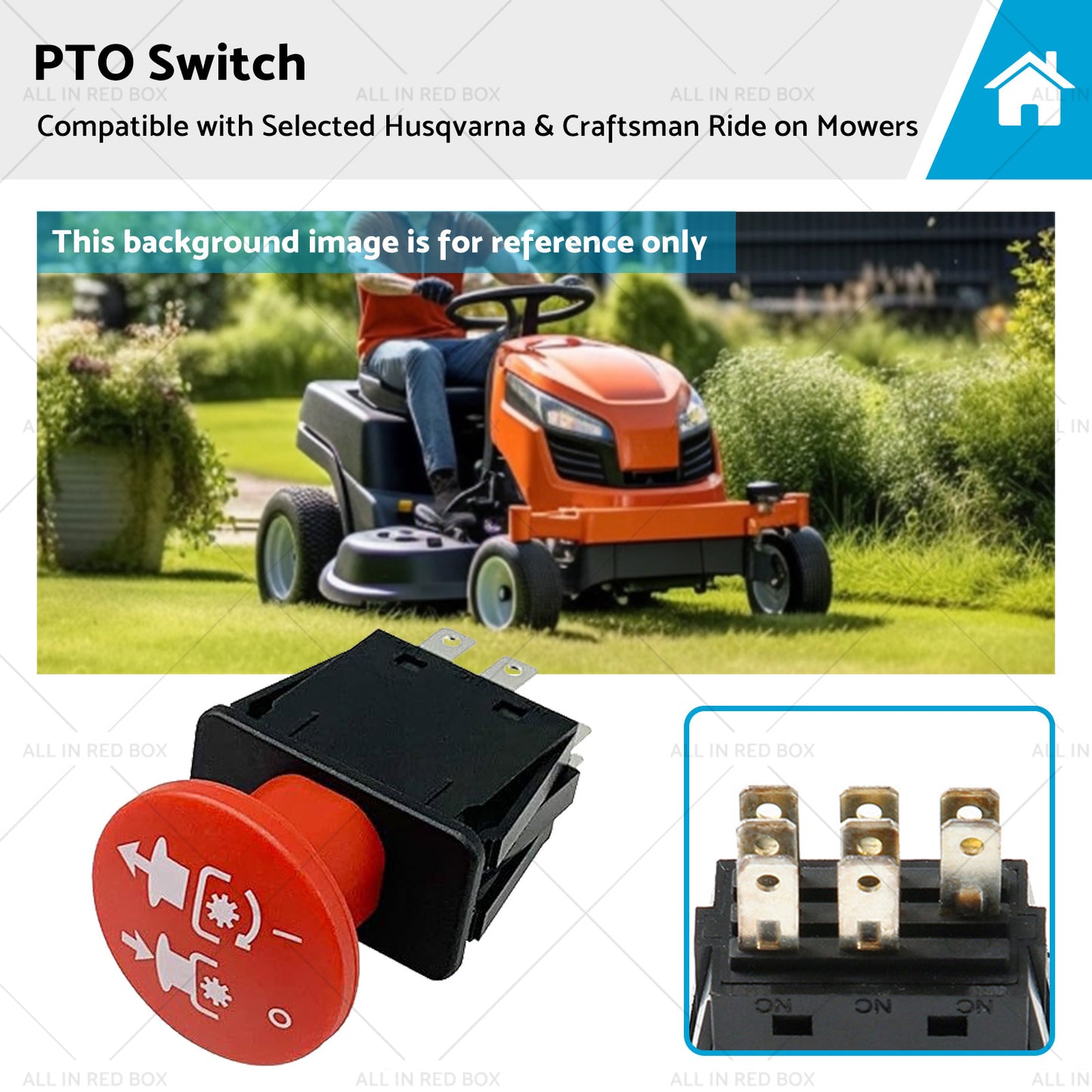 PTO Switch Suitable for Selected Husqvarna and Craftsman Ride on Mowers