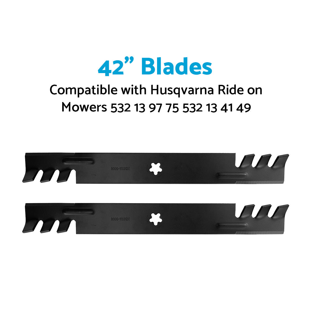 {{ 42inch Blades Suitable For Husqvarna Ride on Mowers 532 13 97 75 532 13 41 49 }} - Buy Car Parts Online at {{ Kaka Auto Parts }}.