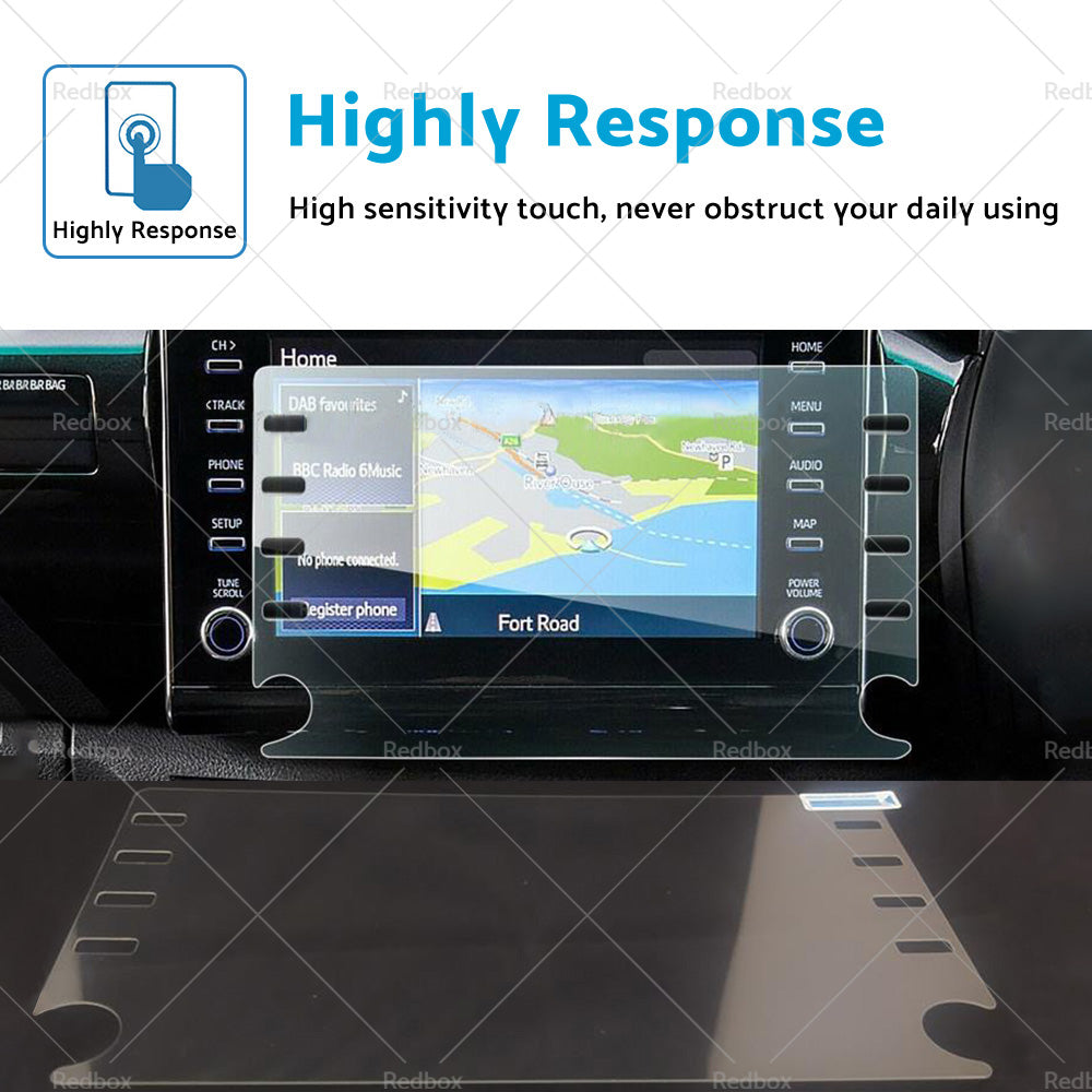 {{ Suitable For Toyota HiLux 2021-2022 Car Touchscreen Protector Tempered Glass 8in }} - Buy Car Parts Online at {{ Kaka Auto Parts }}.