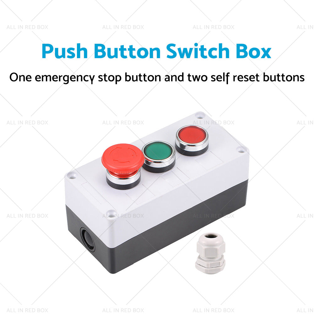 {{ Push Button Switch Box Momentary NO NC Red Green Switches and Emergency Stop }} - Buy Car Parts Online at {{ Kaka Auto Parts }}.