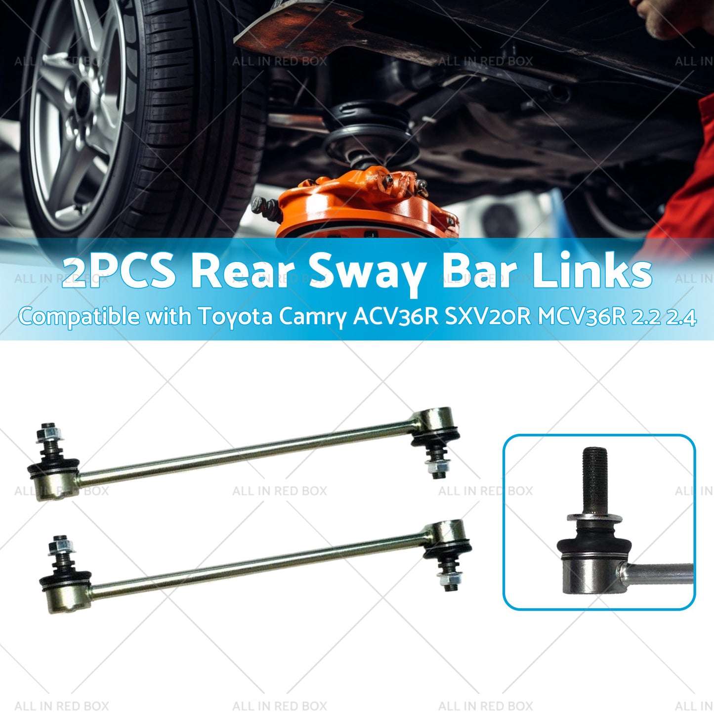 {{ 2PCS Rear Sway Bar Links Suitable for Toyota Camry ACV36R SXV20R MCV36R 2.2 2.4 }} - Buy Car Parts Online at {{ Kaka Auto Parts }}.