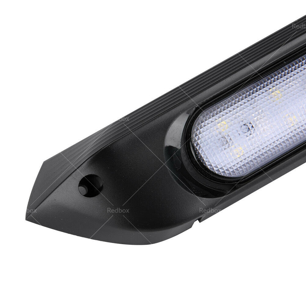 287MM DUAL LED BUG LIGHT 12 or 24V AWNING LIGHT AMBER or WHITE LIGHTS W or SWITCH