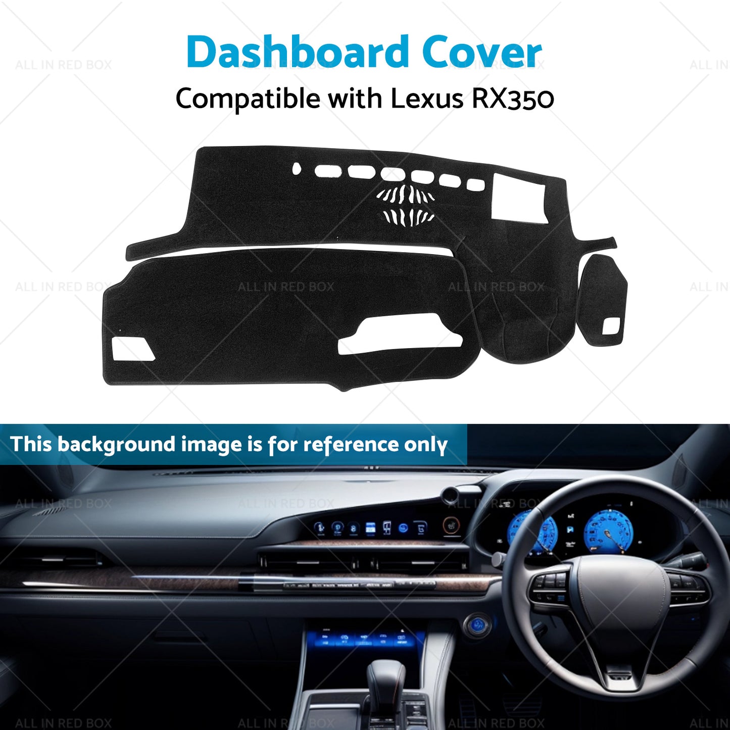 {{ Non-Slip Dash Mat Suitable For Lexus RX RX350 2021-2022 With HUD Dashboard Cover }} - Buy Car Parts Online at {{ Kaka Auto Parts }}.