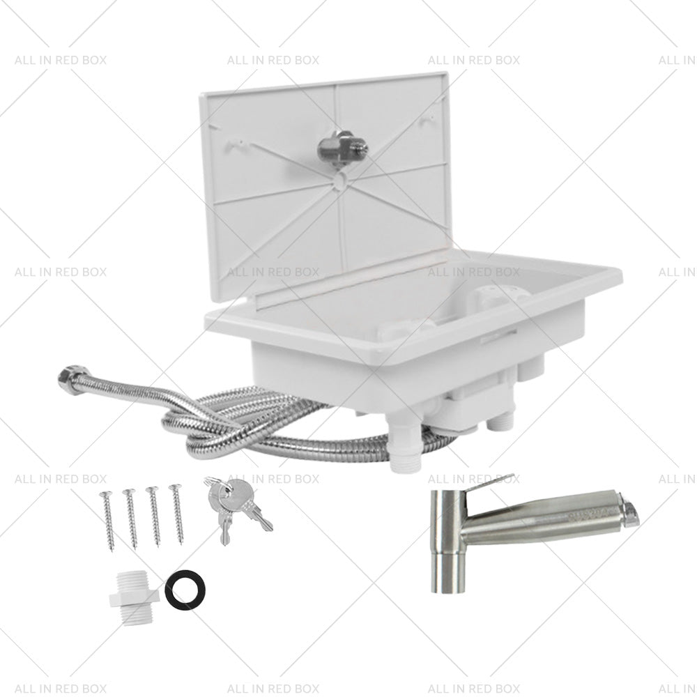 {{ Caravan RV Shower Box Kit External with Lock Exterior Camper Trailer Boat Marine }} - Buy Car Parts Online at {{ Kaka Auto Parts }}.