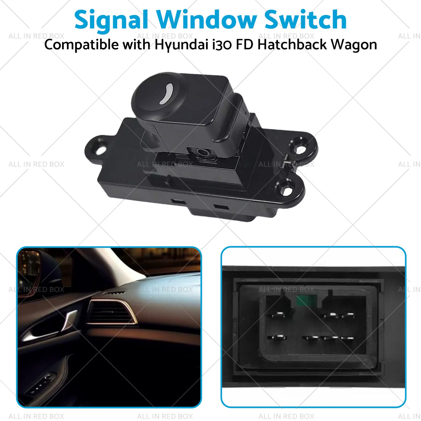 {{ Rear Door Window Switch Suitable For Hyundai I30 FD Hatchback Wagon 2007-2012 }} - Buy Car Parts Online at {{ Kaka Auto Parts }}.