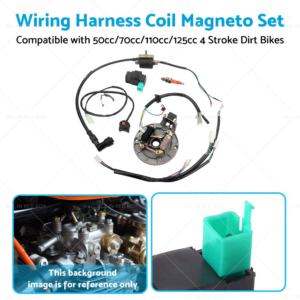 {{ 50cc 125cc Wire Harness Wiring Coil Magneto for Dirt Pit Trail Bike }} - Buy Car Parts Online at {{ Kaka Auto Parts }}.