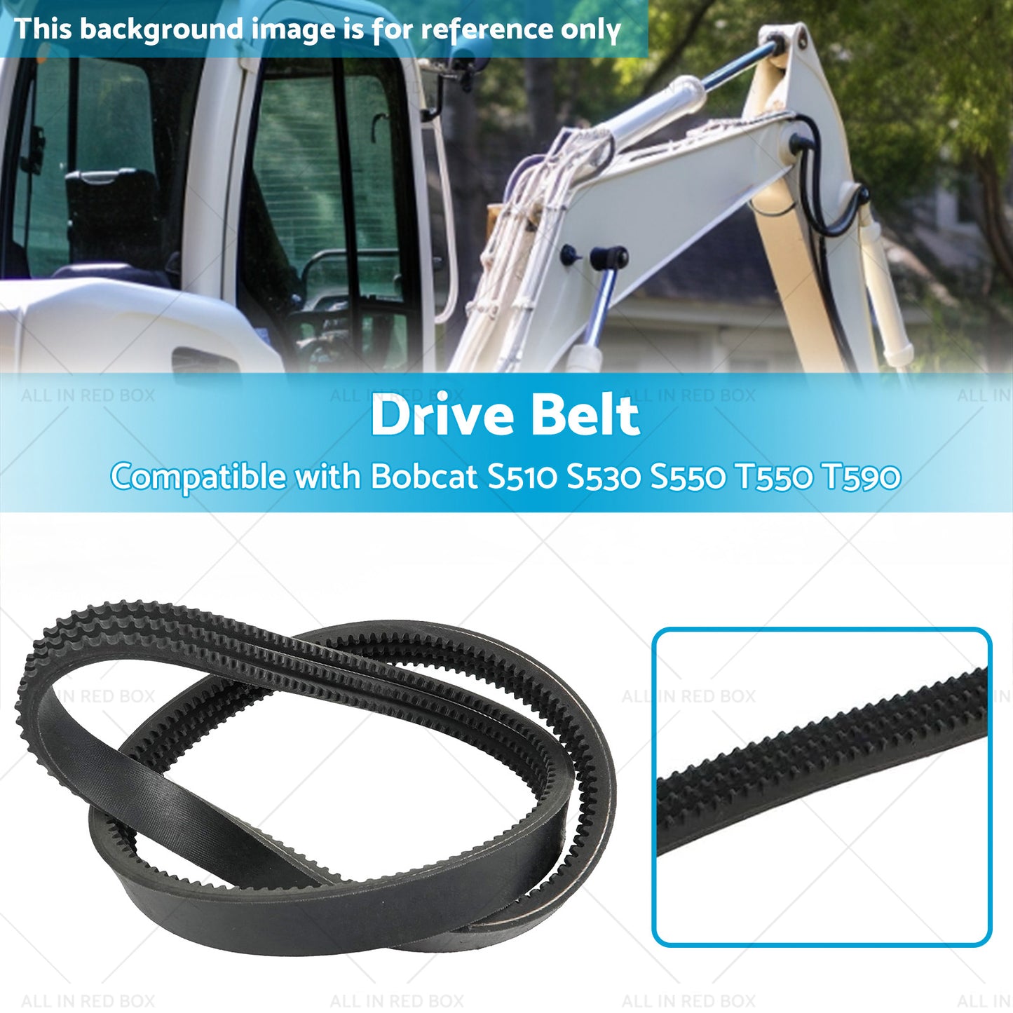 {{ Hydraulic Pump Drive Belt 7146391 Suitable for Bobcat S510 S530 S550 T550 T590 }} - Buy Car Parts Online at {{ Kaka Auto Parts }}.