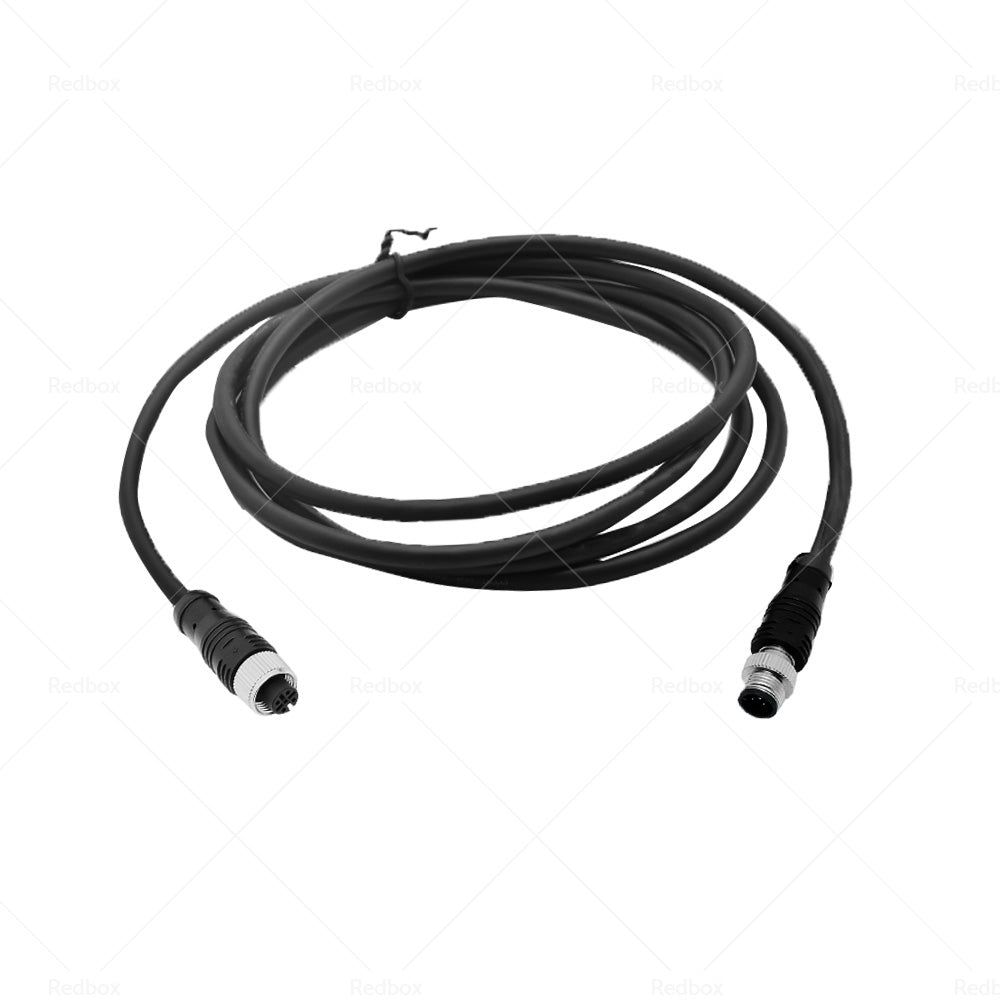 2m NMEA2000 Drop Cable Black 5-Core Female Straight Head to Male Straight Head