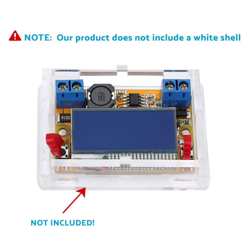 {{ DC-DC Adjustable Buck Converter Step Down Power Supply Module LCD with Shell }} - Buy Car Parts Online at {{ Kaka Auto Parts }}.