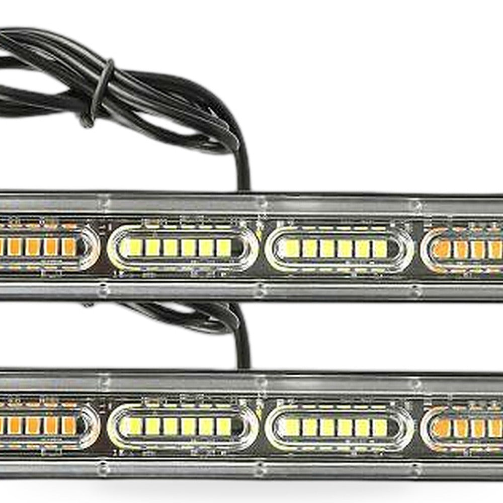 2x 48LED Amber Recovery Strobe Flashing Grille Lightbar Lamp Suitable for Truck