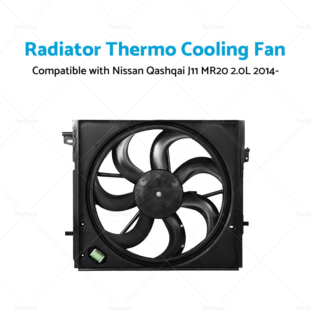 {{ Radiator Thermo Cooling Fan Suitable For Nissan Qashqai J11 MR20 2. 0L 2014- }} - Buy Car Parts Online at {{ Kaka Auto Parts }}.
