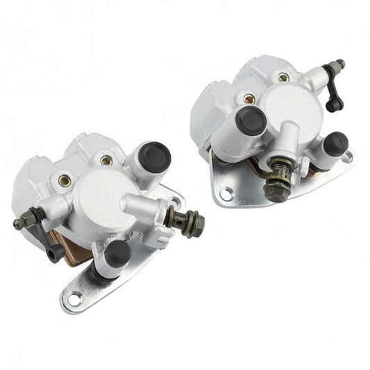 Front LeftRight BRAKE CALIPER with Brake Pads Set Fit For YAMAHA KODIAK 400 450