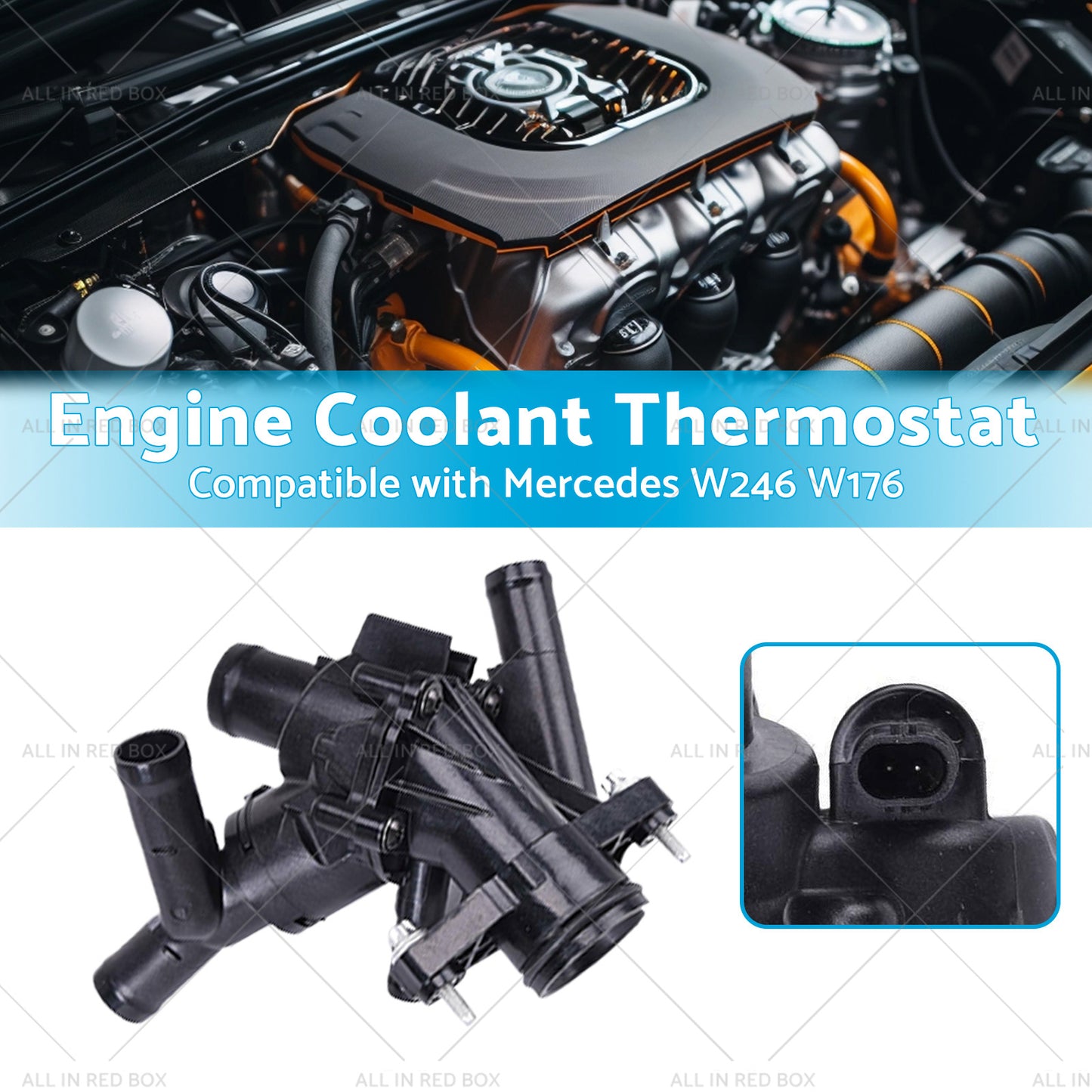 {{ Engine Coolant Thermostat Suitable for Mercedes W246 W176 C117 X117 X156 }} - Buy Car Parts Online at {{ Kaka Auto Parts }}.