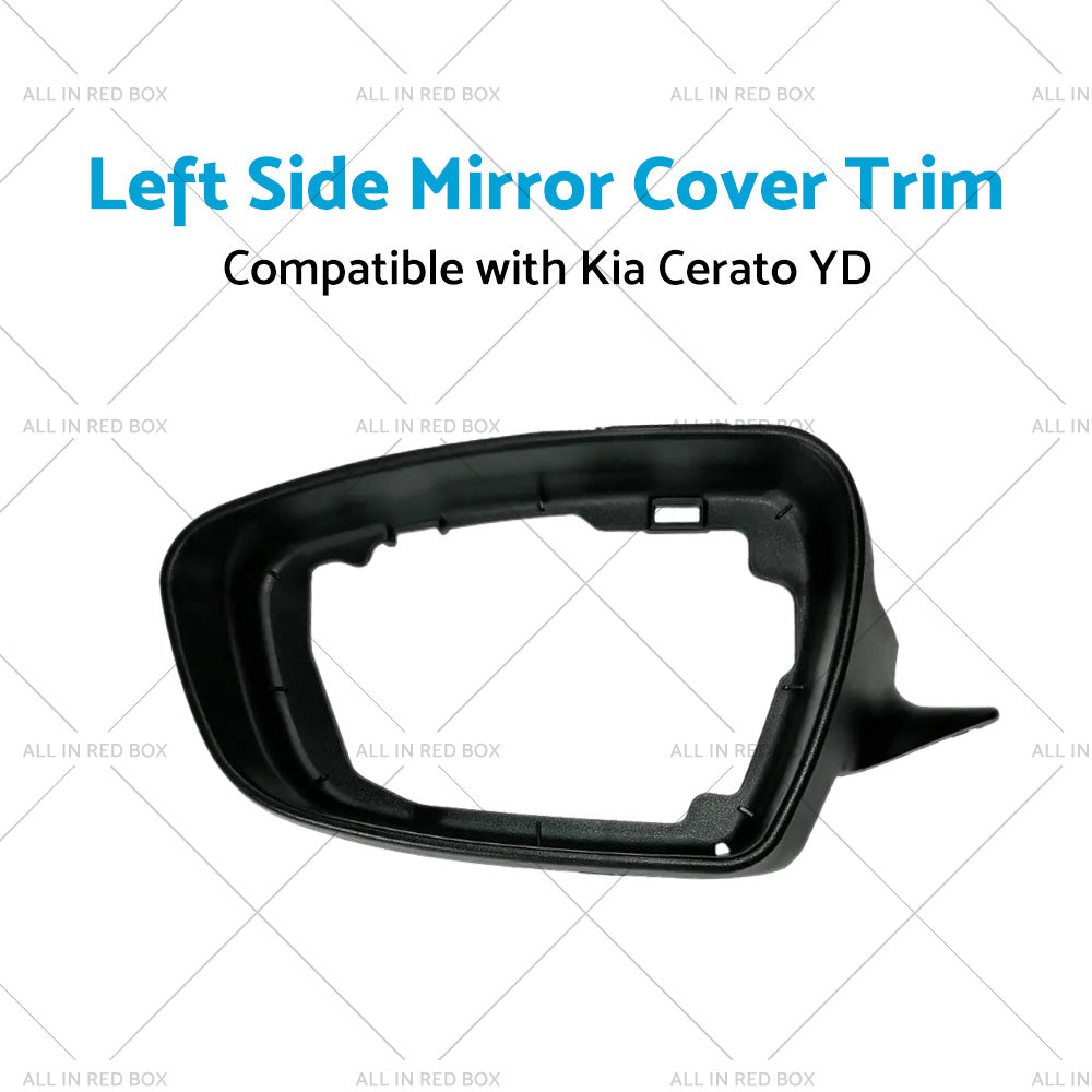 {{ Left Side Mirror Cover Trim Suitable for ?Kia Cerato YD 2013-2018 Matte Black }} - Buy Car Parts Online at {{ Kaka Auto Parts }}.