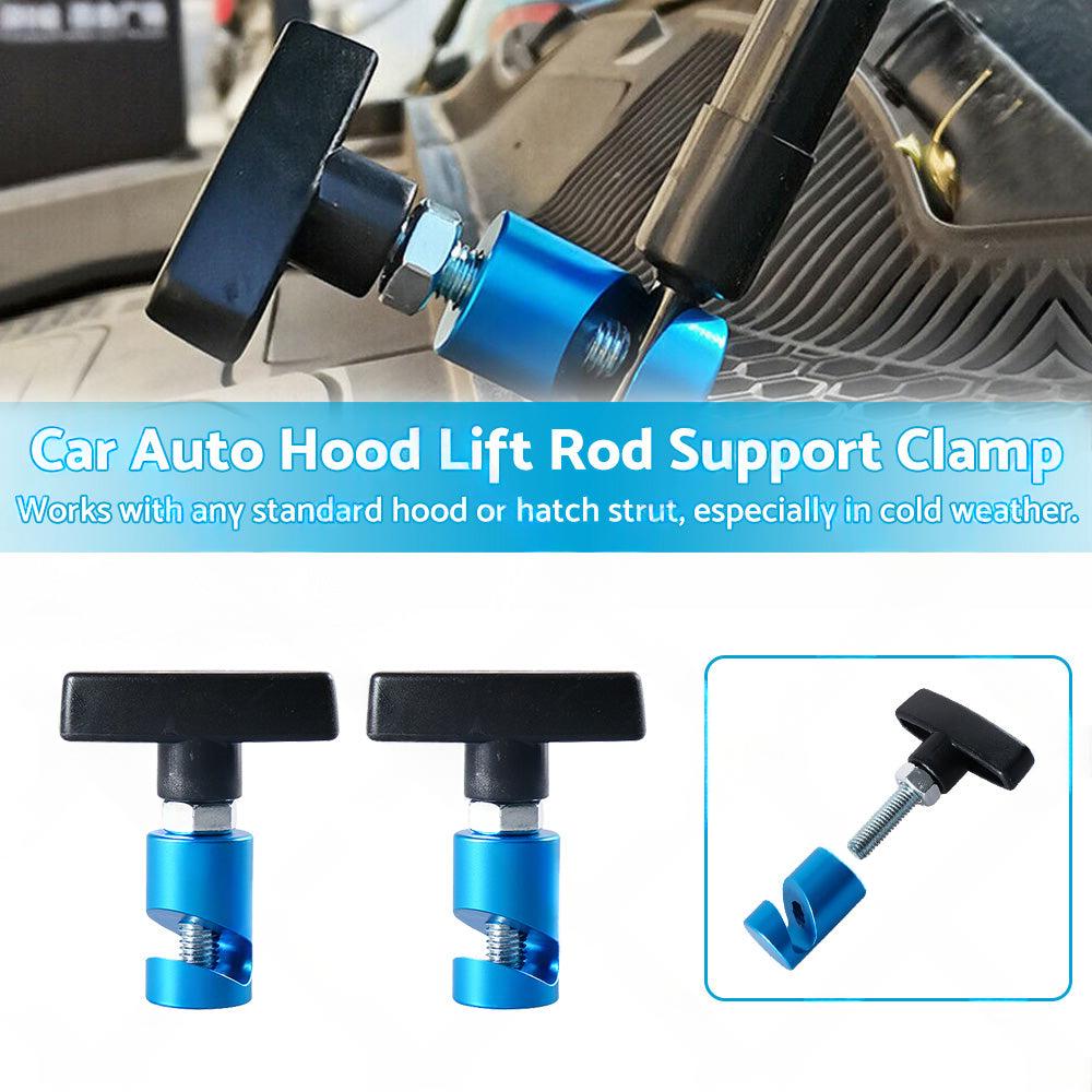 2X Car Auto Hood Lift Rod Support Clamp Shock Prop Strut Stopper Retainer Tool