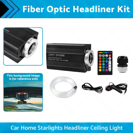 500PCS LED Fiber Optic Kit Car Home Starlights Headliner Ceiling Light w or Remote