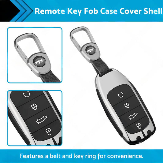 Zinc Alloy Remote Key Fob Case Cover Shell Black Suitable For Chery Omoda 5