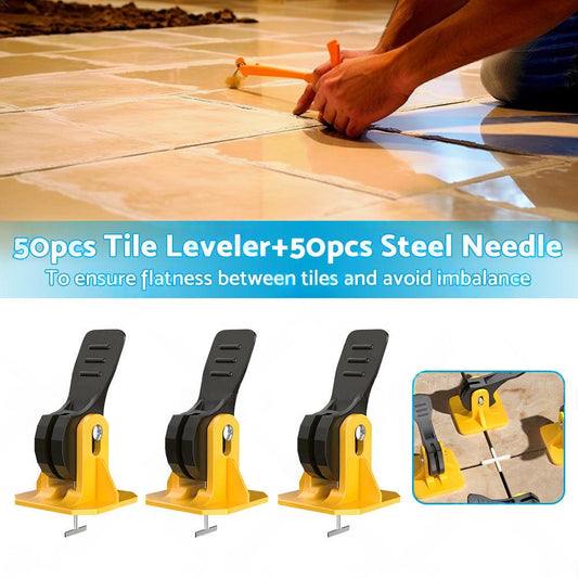 50PCS Tile Levelling Spacer Tiling Tool Leveling System Clips Floor Wall Wrench